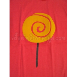เสื้อยืดเด็ก ลายอมยิ้ม