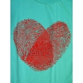 เสื้อยืดเด็ก ลายนิ้วมือหัวใจ