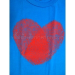 เสื้อยืดเด็ก ลายนิ้วมือหัวใจ