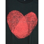 เสื้อยืดเด็ก ลายนิ้วมือหัวใจ
